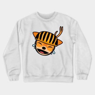 Laughing Cyclist Deer Velo Crewneck Sweatshirt